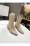 Jimmy Choo Ankel Boot 50mm JC Emblem Krokodille-Beige