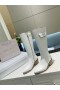 Jimmy Choo Kneet Boot 45mm Lomme Innredning Med Hæl Hvit