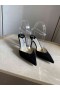 Jimmy Choo Saeda 85mm Semsket skinn Pumper Crystal Embellishment Svart