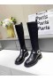 Jimmy Choo Strekke Sokk Kneet Boots Svart Krystall