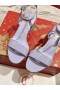 Christian Louboutin Lipsita Queen Patent Skinn Sandaler 55 Lilla CL Sko