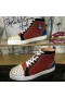 Christian Louboutin Louis Pigger Høye Sneakers med Semsket og Glitter Skinn Flerfarget