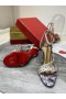 Christian Louboutin Mafaldina Pigger Sandaler 100mm Flerfarget Nappa Skinn