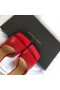 Bottega Veneta Strekke Muldyr 90mm Røde Lammeskinn Bottega Veneta Muldyr