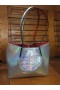 Christian Louboutin Cabarock Tote Bag Metallic Skinn Sølv