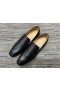 Christian Louboutin Løvetann Loafers Python Skinn Sort CL Sko