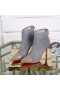 Christian Louboutin Gipsybootie Ankel Boots 90mm Blonder Halt Specchio Grå