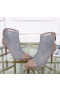Christian Louboutin Gipsybootie Ankel Boots 90mm Blonder Halt Specchio Grå