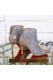 Christian Louboutin Gipsybootie Ankel Boots 90mm Blonder Halt Specchio Grå