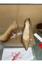 Christian Louboutin Hot Chick 100 Pumper Strass Pyntet Skinn Gull
