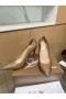 Christian Louboutin Hot Chick 100 Pumper Strass Pyntet Skinn Gull