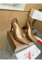 Christian Louboutin Hot Chick 100 Pumper Strass Pyntet Skinn Gull