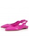 Christian Louboutin Hot Chickita Slynge Ballerinaer Leiligheter Patent Skinn Bolerose Rosa
