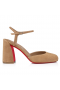 Christian Louboutin Jane Pumpe 55mm Veau Velours Brun Christian Louboutin Sko