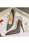 Christian Louboutin Kate Strass Forringe Pumper 100mm Semsket skinn Sort