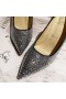 Christian Louboutin Kate Strass Forringe Pumper 100mm Semsket skinn Sort