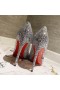Christian Louboutin Kate Strass Forringe Pumper 100mm Semsket skinn Sort