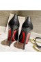 Christian Louboutin Pigalle Plato Pumper 100mm Nappa Skinn Sort CL Sko