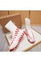 Christian Louboutin Sharky Sokk Kvinner Joggesko Strikk Mesh Hvit