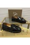 Christian Louboutin Dusk Loafers Patent Skinn Sort CL Sko