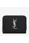 Saint Laurent Kompakt Zip Rundt Lommebok Noir Skinn Saint Laurent Lommebøker