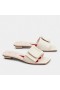 Roger Vivier Dekket Spenne Muldyr Hvitt Skinn