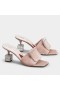 Roger Vivier Kube Strass Hæl Muldyr Rosa Fløyel