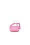 Christian Louboutin Flip Flops Pigger Confettis/metall Fuxia Gummi