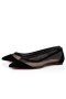 Christian Louboutin Galative Ballett Flatskjerm-Versjon Svart Veau Velours