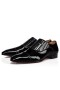 Christian Louboutin Oxford Greg på Sort Patent Kalv