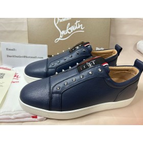 Christian Louboutin F. A. V Fique En Vontade Joggesko Marine Christian Louboutin Sko