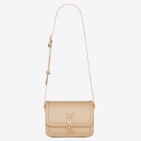 Saint Laurent Solferino Liten Bag Beige Kalveskinn Saint Laurent Poser