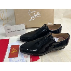 Christian Louboutin Oxford Corteobello Svart Kalv Sko