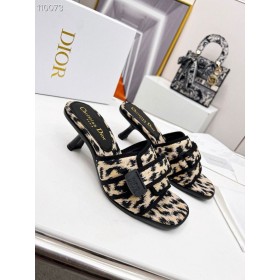 Dior(r)evolusjon Hæler Skyv Leopard Vattert Cannage Kalveskinn