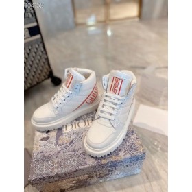 Dior Kvinner Joggesko Hvit High Top Kalv