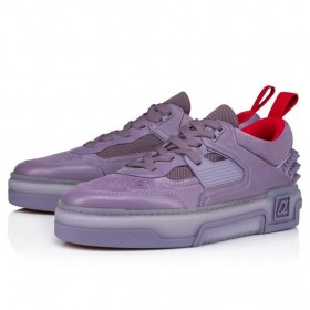 Christian Louboutin Astroloubi Joggesko Kalv Skinn Veau Velours Og Gummi Parme