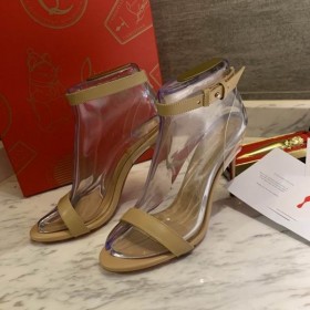 Christian Louboutin Jonatina Sandaler 100 mm Nappa Skinn Naken