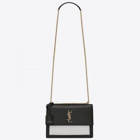 Saint Laurent Bi-color Solnedgang Middels Kalveskinn Bag Saint Laurent Poser