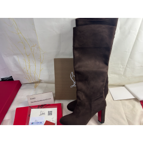 Christian Louboutin Loo Botta 85 Mm Støvler Veau Velours Cosme Louboutin Boots