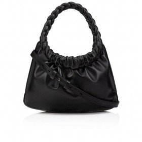 Christian Louboutin Loubibraid Top Håndtak Bag Nappa Og Kalv Skinn Sort