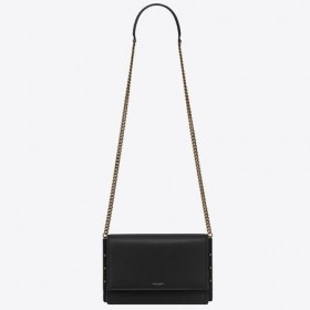 Saint Laurent Zoe Bag Sort Kalveskinn Saint Laurent Poser