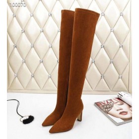 Jimmy Choo Kneet Boot 85mm Semsket skinn Brun