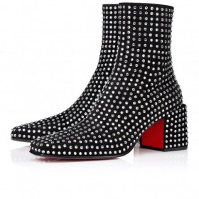 Christian Louboutin Alleo Boot Strass Boum Svart Christian Louboutin Sko