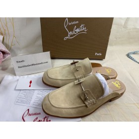 Christian Louboutin Chambeluss Muldyr Kalv Skinn Saharienne CL Sko