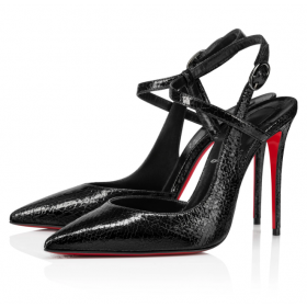 Christian Louboutin Jenlove Pumper 100mm Stjerners Strukturert Specchio Skinn Sort