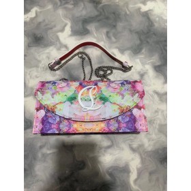 Christian Louboutin Loubi54 Satin Clutch Bag Flerfarget Christian Louboutin Poser