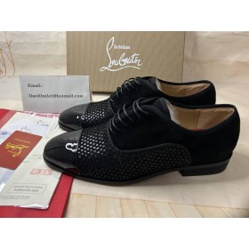 Christian Louboutin Greggo Svart Patend Kalv