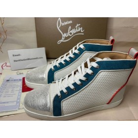 Christian Louboutin Høy-top-Louis Orlato Bianco/panorama Skinn