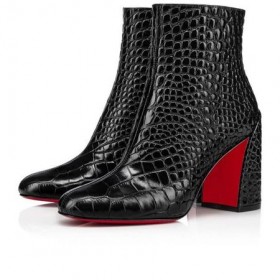 Christian Louboutin Turela Booty 85 mm Svart Kalv Sko