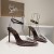 Christian Louboutin Spikoo 100mm Pumper PVC Og Lær Kaffe Christian Louboutin Sko
